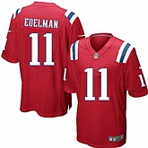 Nike Men & Women & Youth Patriots #11 Julian Edelman Red Team Color Game Jersey,baseball caps,new era cap wholesale,wholesale hats